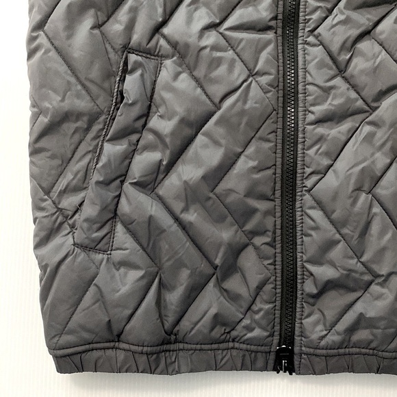 Jack and Jones Puffer Vest Chevron Quilted Nylon Grey Size M - Picture 10 of 17